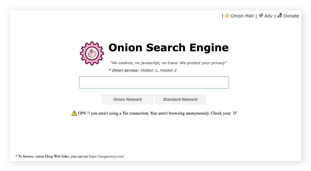 Onion Search Engine est l'un des meilleurs moteurs Dark Web.