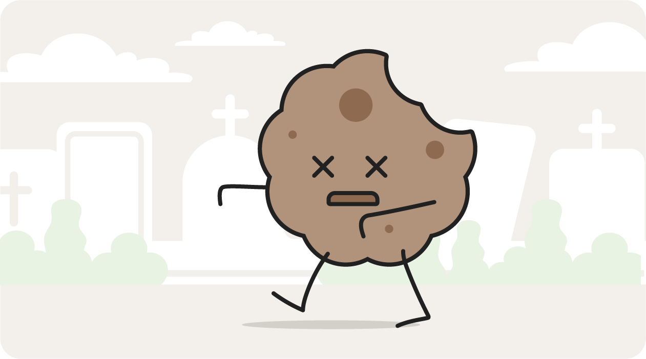 Illustration d'un cookie zombie.