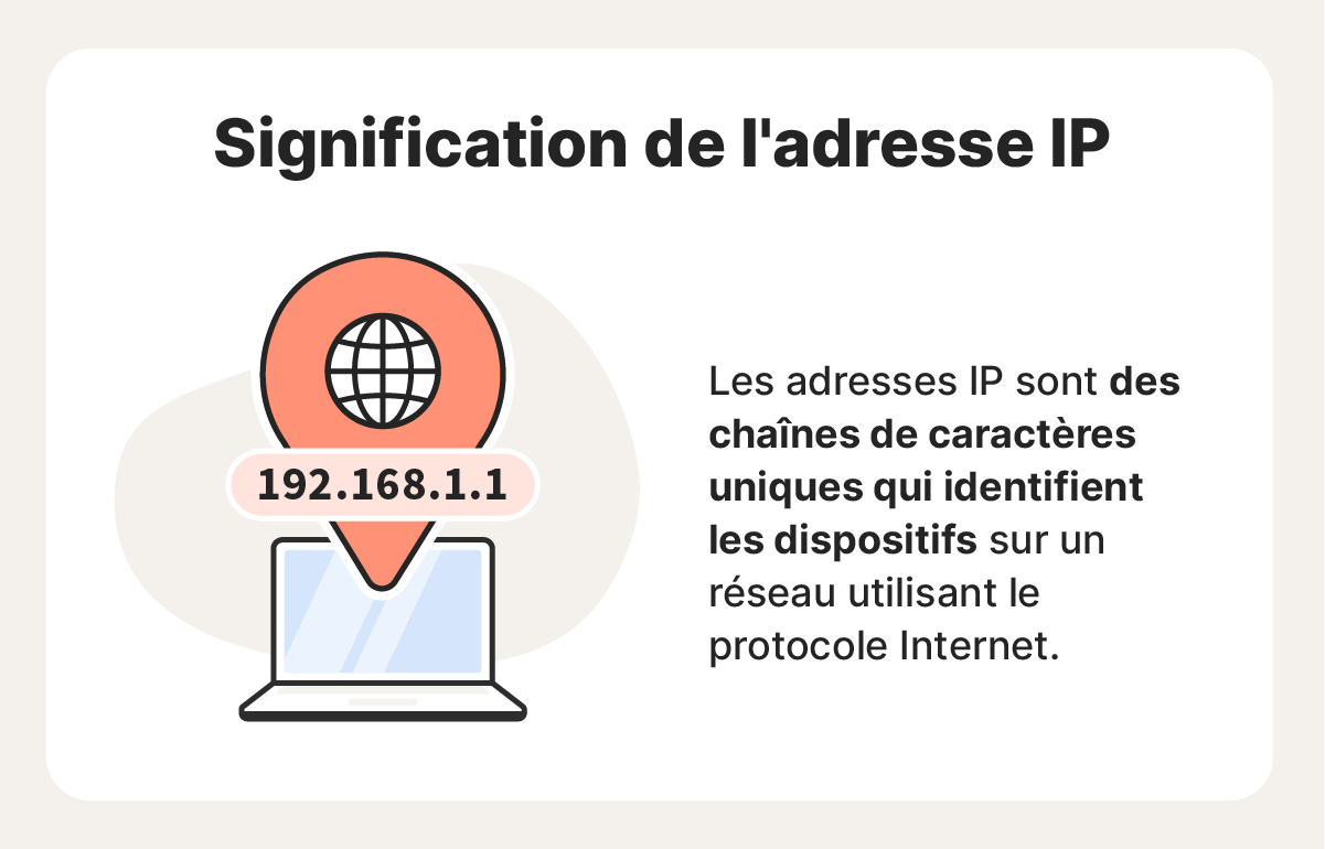 La définition de l'adresse IP.