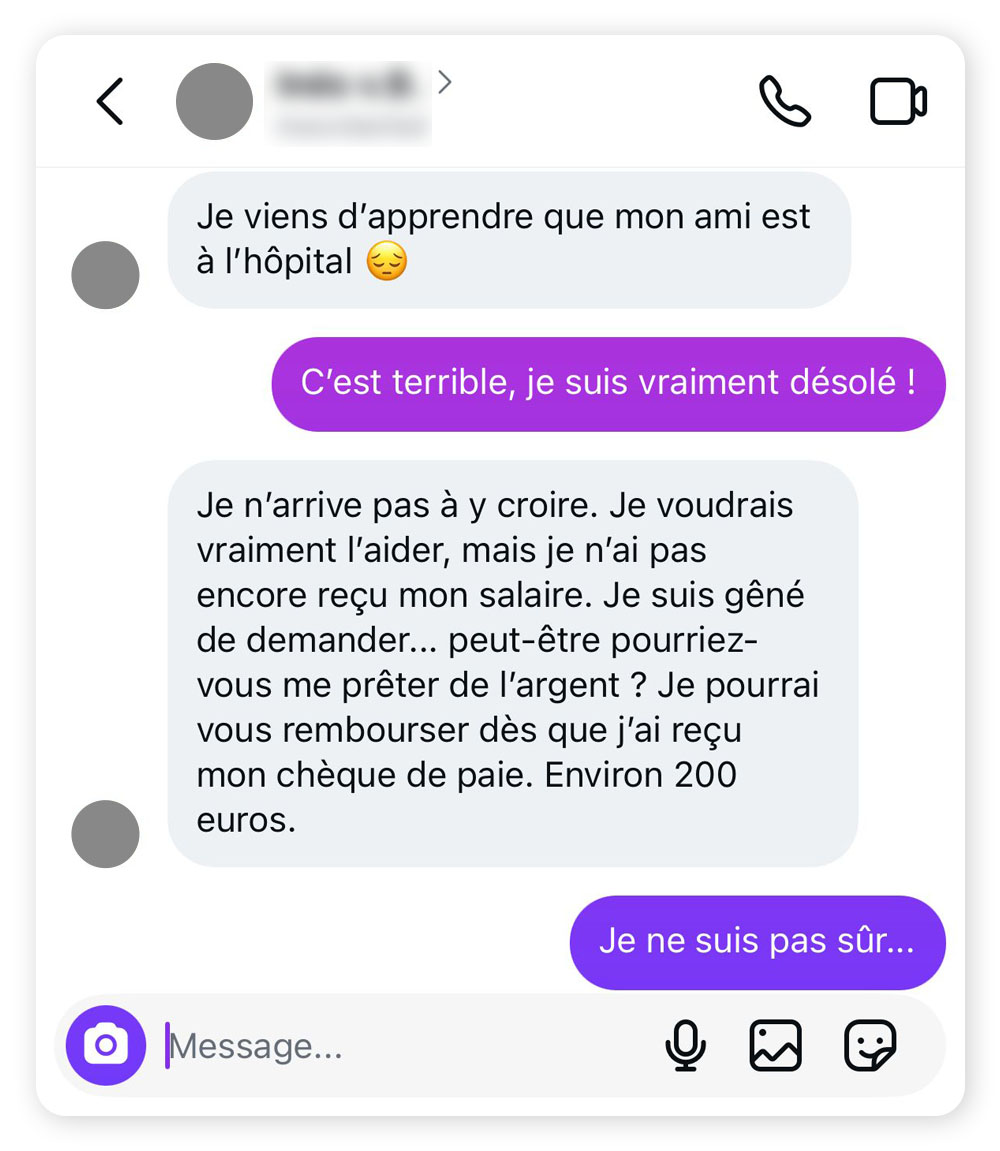 Les attaques d'ingénierie sociale peuvent souvent être diffusées par SMS.
